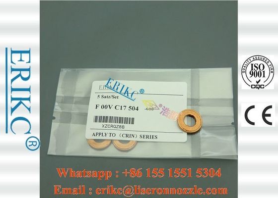 ERIKC F00VC17504 For BOS injector copper gasket washer F 00V C17 504 brass pressure washer shim F00V C17 504