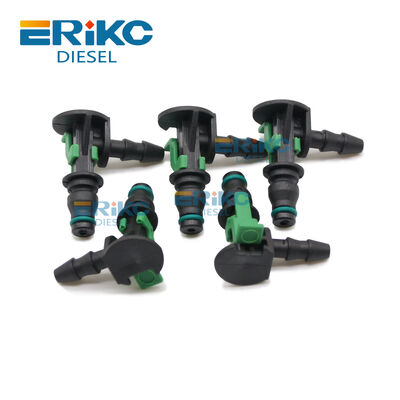 Injector Leak Off Connector Small Size Diesel Injector Return Pipe For Siem Plastic Green/Black Color 5pcs for Ford Transit