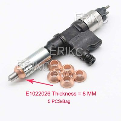 ERIKC afiló la hoja de cobre E1022026 reviste a Shim Thickness con cobre 8m m 5PCS/Bag para Denso